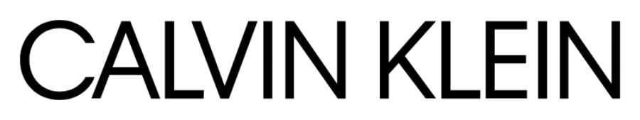 The image shows the Calvin Klein logo in bold, black, uppercase letters on a white background.